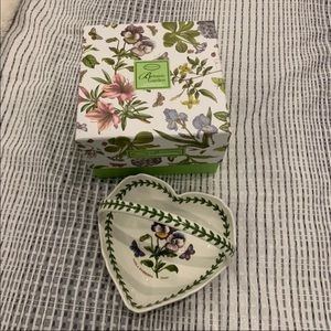 Portmeirion Botanic Garden Heart Dish with handle